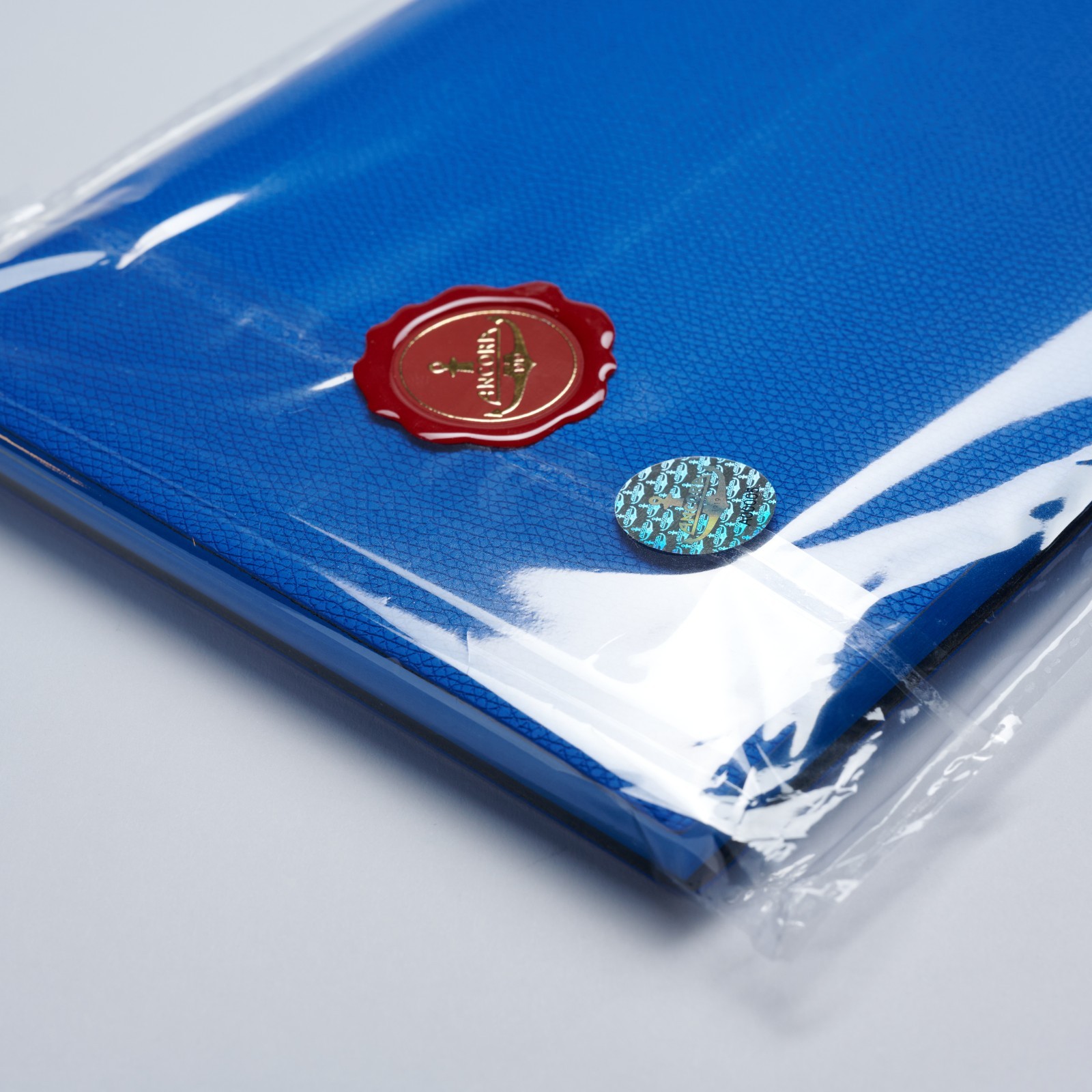 Ancora ROYAL AZUR colour Italian Luxury Leather set of 3 Notebooks ( A6, A5, A4)