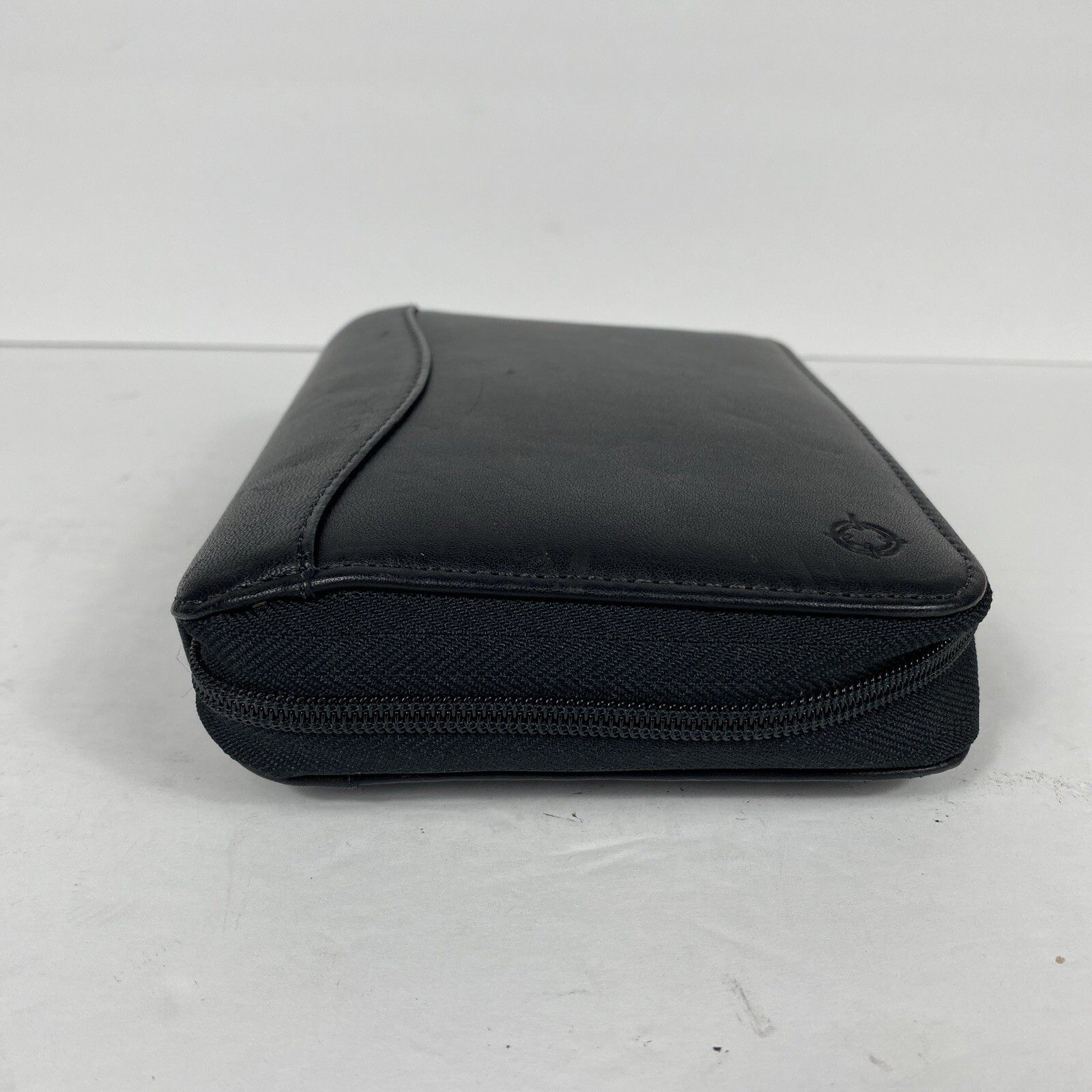 Vintage 1996 Franklin Covey 6-Ring Zip Around Black Space Maker Leather Binder