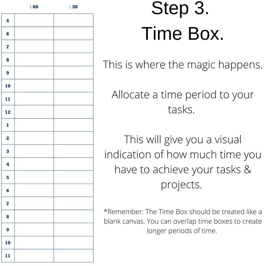 The Time Box Daily To Do List 2026 PDF File Only – Instant Email Delivery