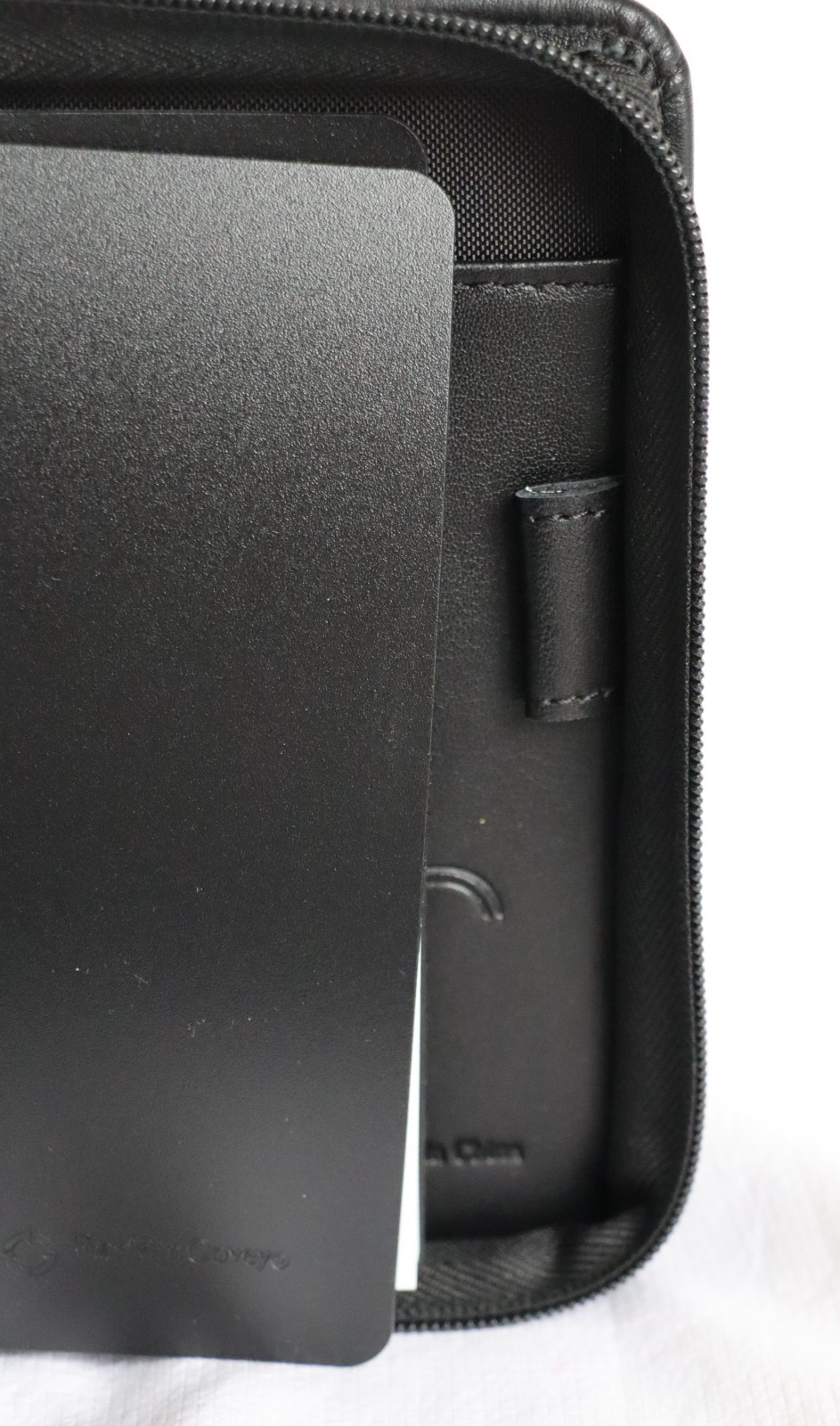 FRANKLIN COVEY Black Smooth Leather Six Ring Binder Notebook 7″ NEW