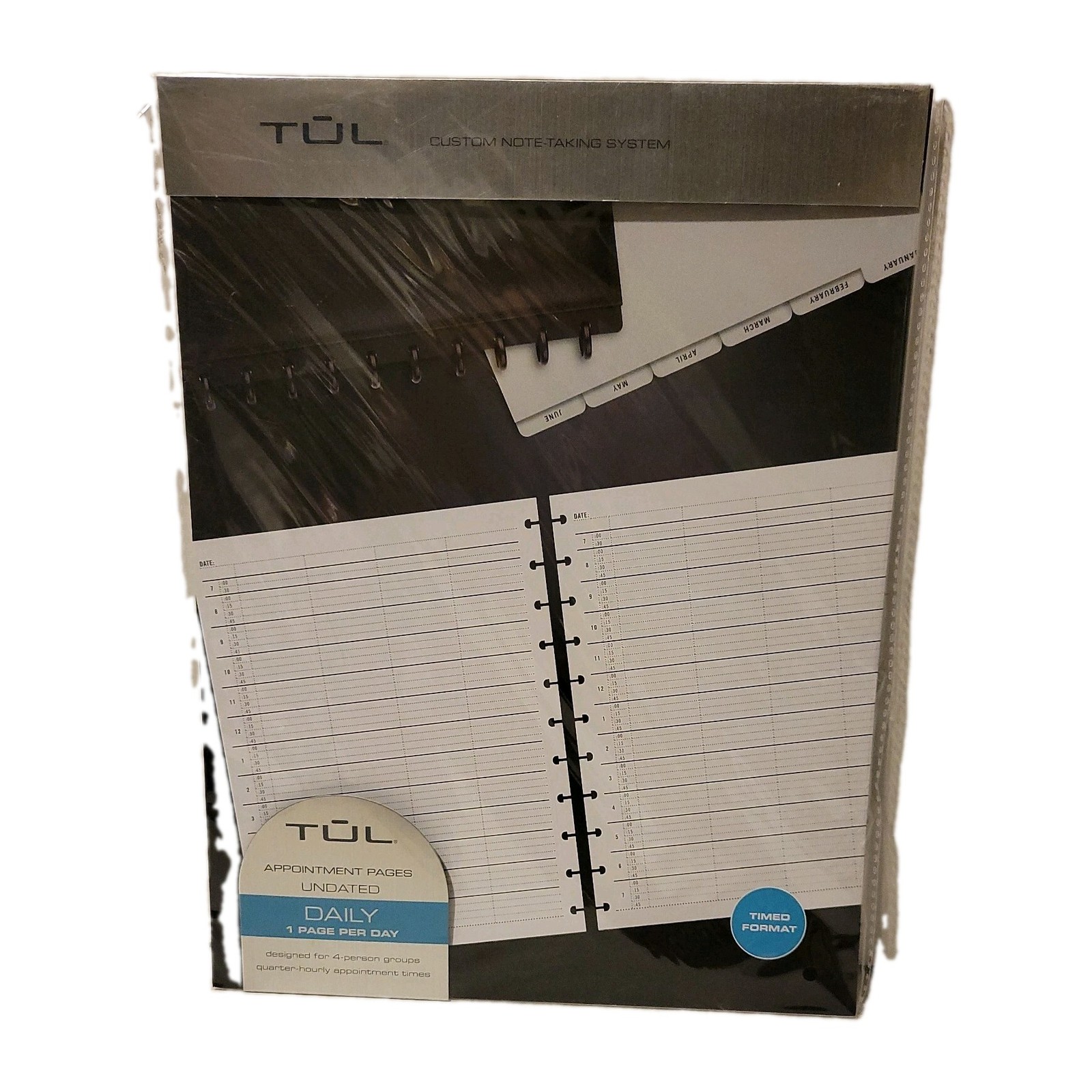 TUL Discbound 4 person Daily Undated Appointment Refill Pages, 8.5″ x 11″ 50pk