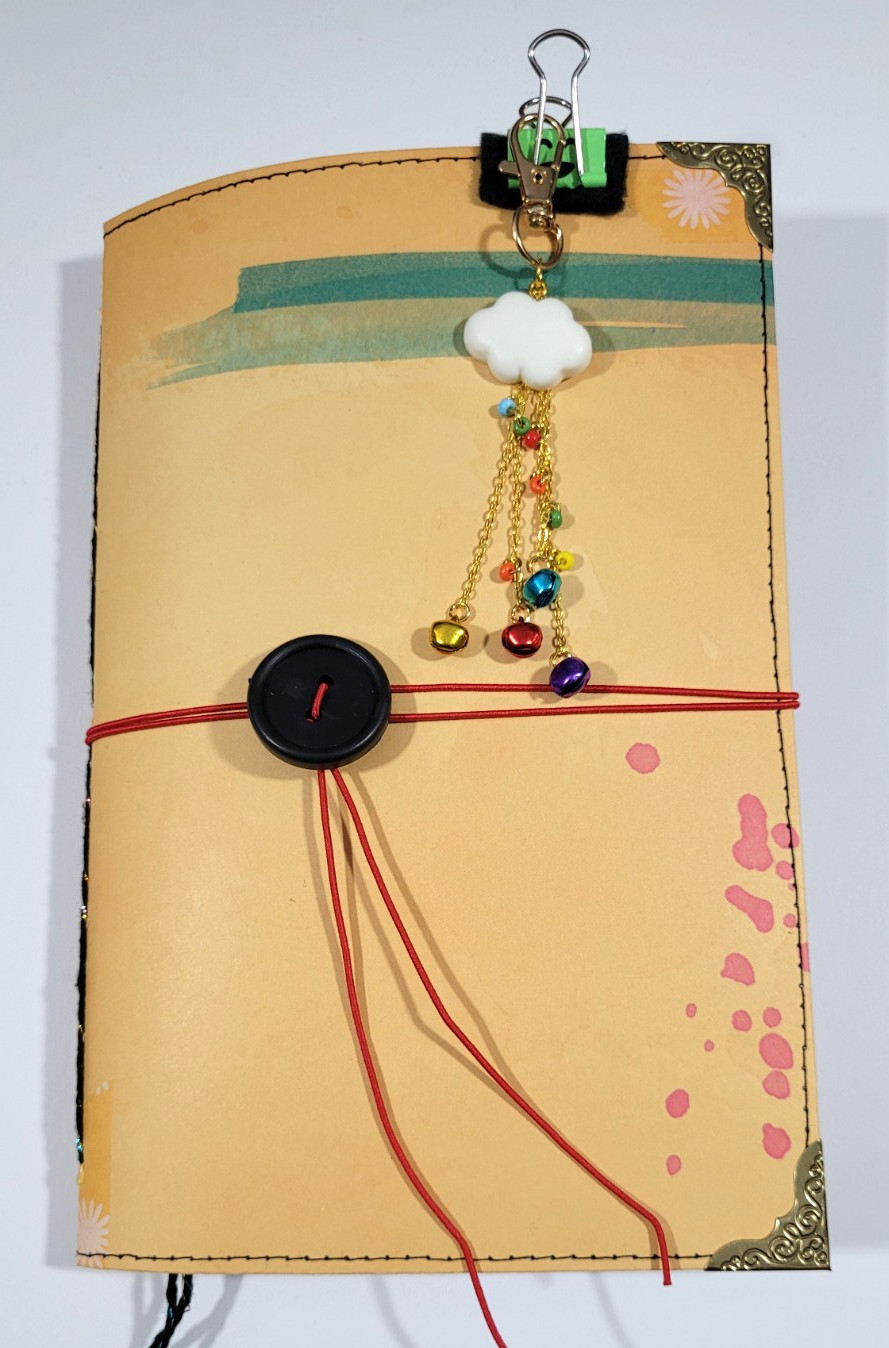 Handmade Junk Journal ‘Rainbow Dyed’ ~orange cover