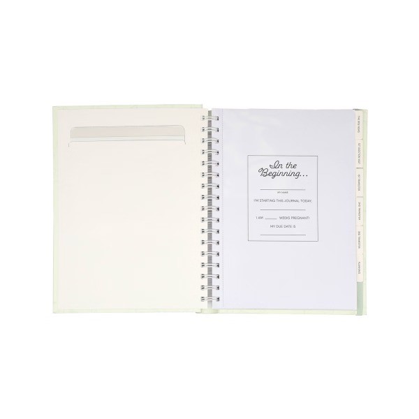 Pregnancy Journal – Sage: Acid-Free Paper, Guided Format, Soft Cover