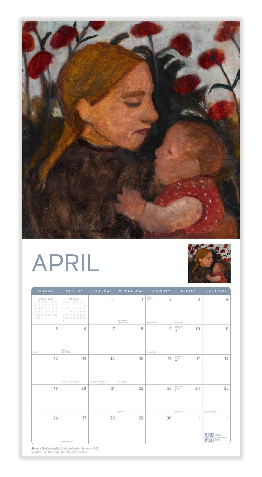 Modern Art Calendar 2026 | Classic Paintings, Picasso, 2026