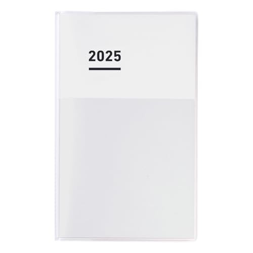 Jibun Notebook mini DIARY 2025 Monthly Weekly B6 Slim White Ni-JCMD1W-25
