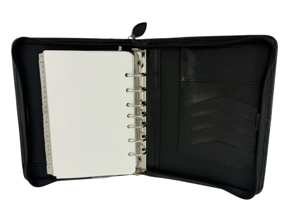 Franklin Covey Vintage Classic Zip Around 7 Ring Binder Planner NEW Pages Insert
