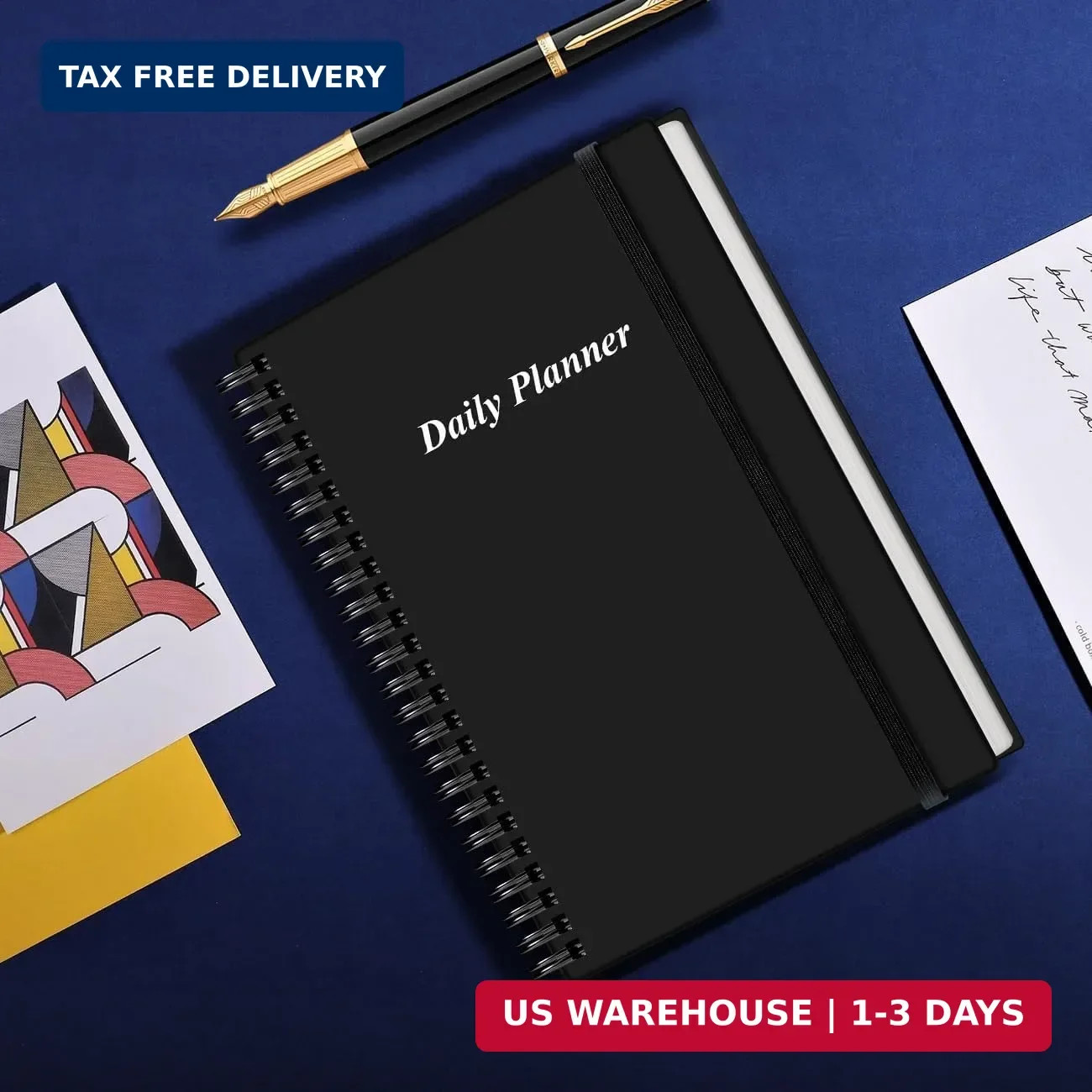 Daily Planner Undated – A5 To Do List Notebook Hourly Schedules, Spiral Appointm
