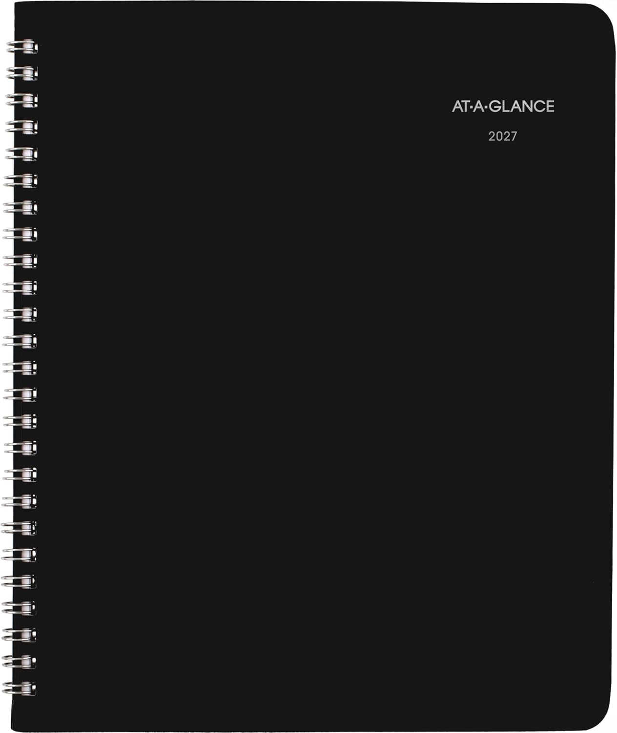 2027 Dayminder Monthly Planner, 7″ x 8.75″, Unruled Daily Blocks, Black