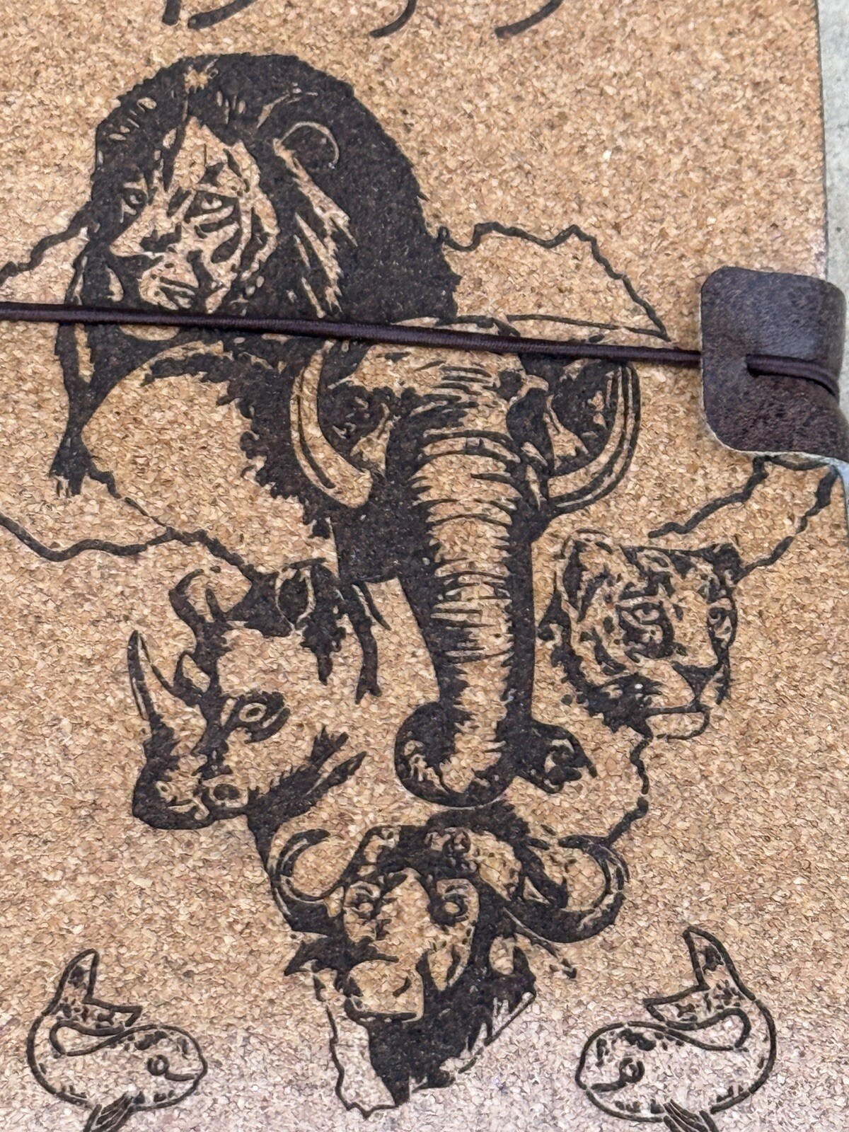 South African Big 5 Cork Canvas Journal Made In Cape Town 7.75″ x 4.5″ – New!
