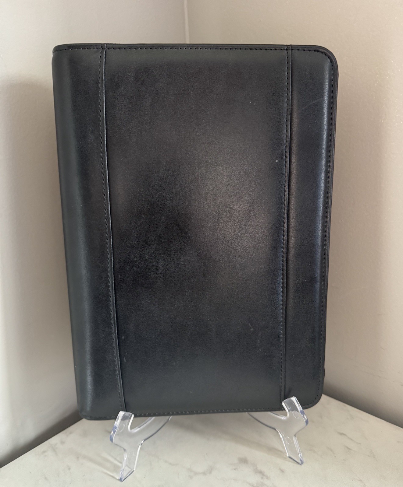 VTG Y2K Franklin Covey 365 Black Planner Zip Around 7 Ring Binder 10.5×8 🔥🔥