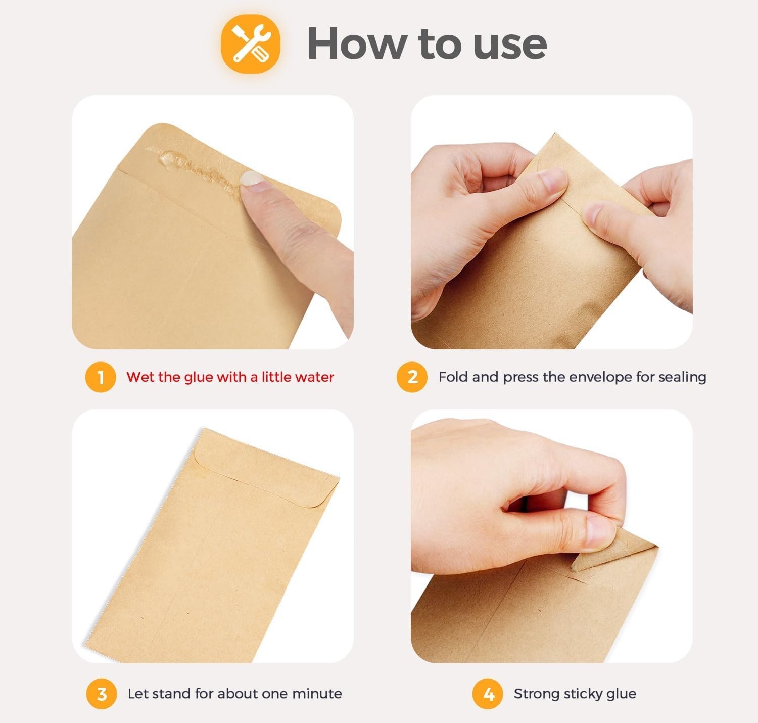 Elegant 100-Pack Brown Kraft Cash Envelopes 3.5×6.5 for Budgeting & Savings