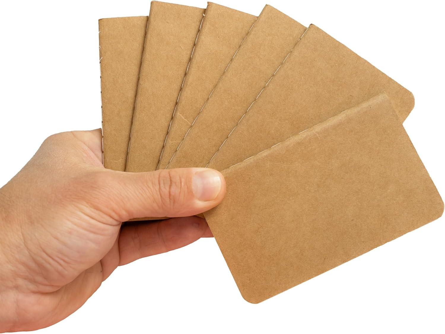 Pocket Notebook, 2 Pack Softcover Mini Journals 2.5″ X 4″ Kraft Brown Notebook