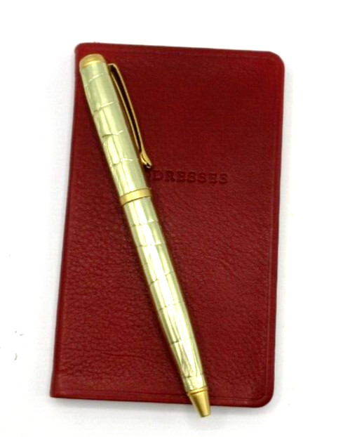 Address Book Pocket Size Leather 3×5″ Soft Cover Graphic Image List$40 Red Clay