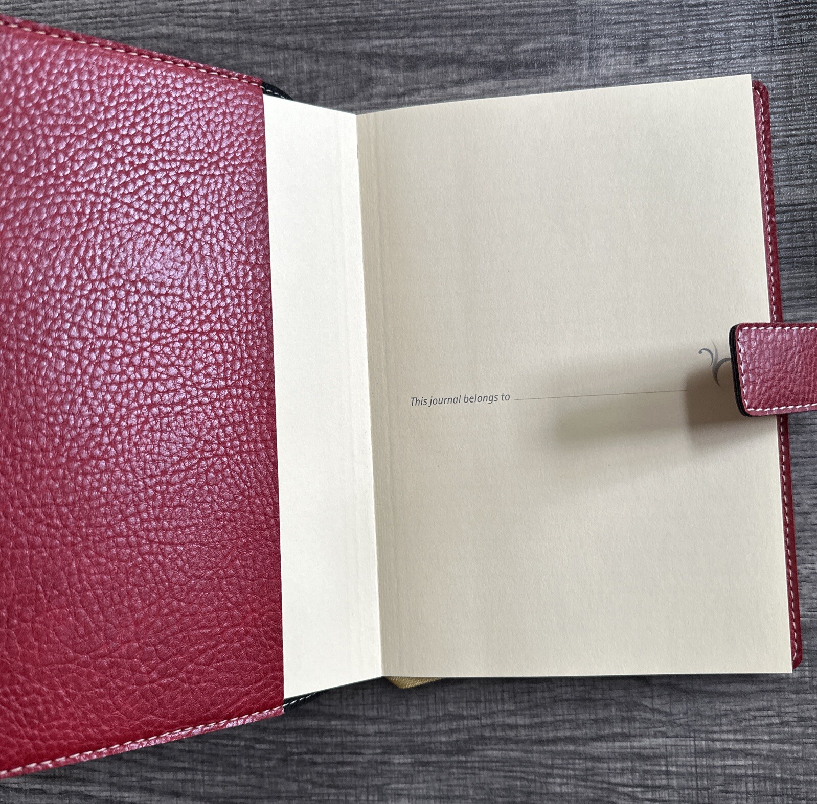 Fiorentina Italy Red Leather Journal Notebook 5.5” X 8.5” NEW