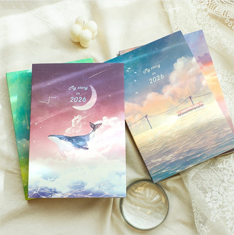 PLEPLE 2026 MY STORY DIARY VER.11 with Sticker/Monthly Weekly Daily Planner Note