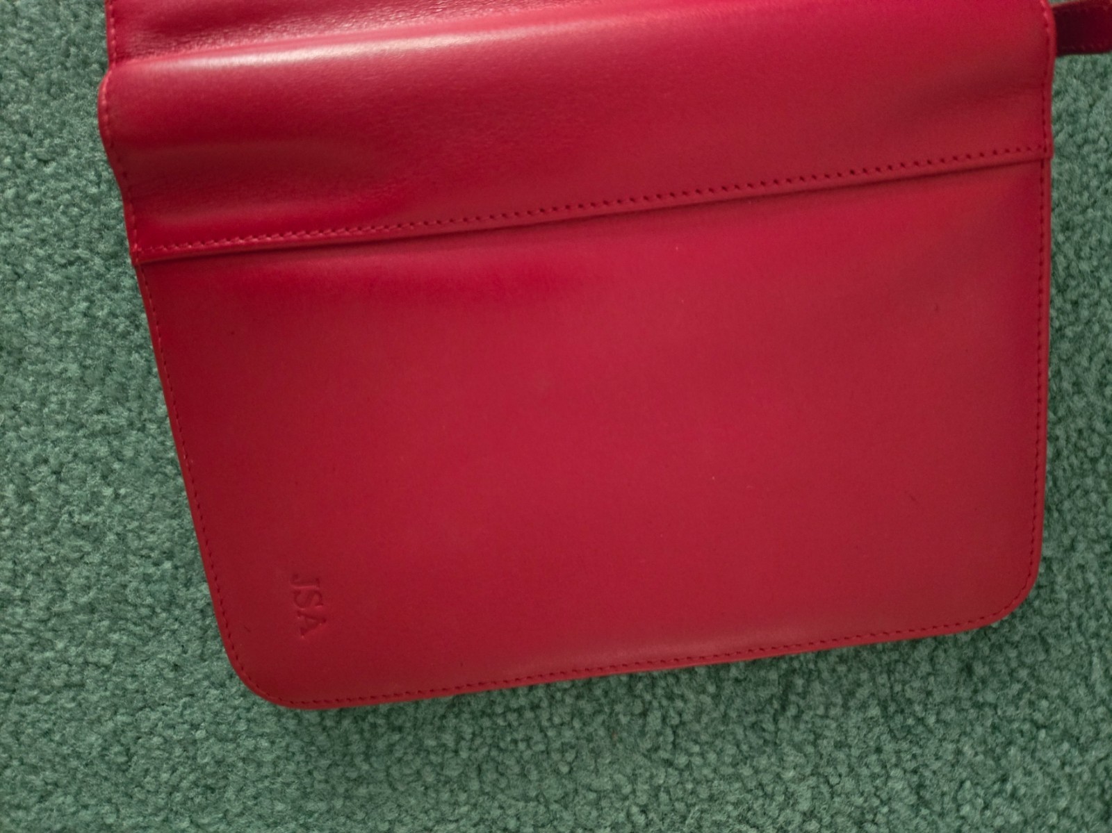 SET Levenger red leather agenda/notebook compact size + 350 circa refill paper