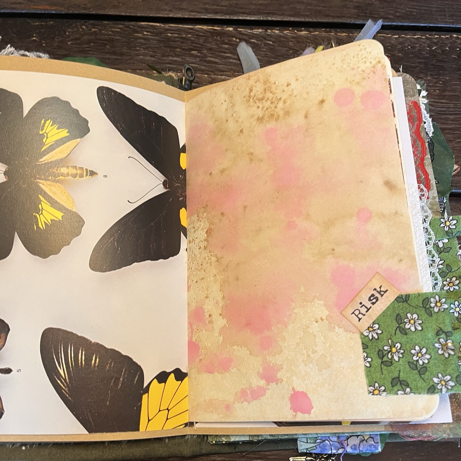 Mushroom Nature Junk Journal Woodland Softcover Decorated 3 Signatures