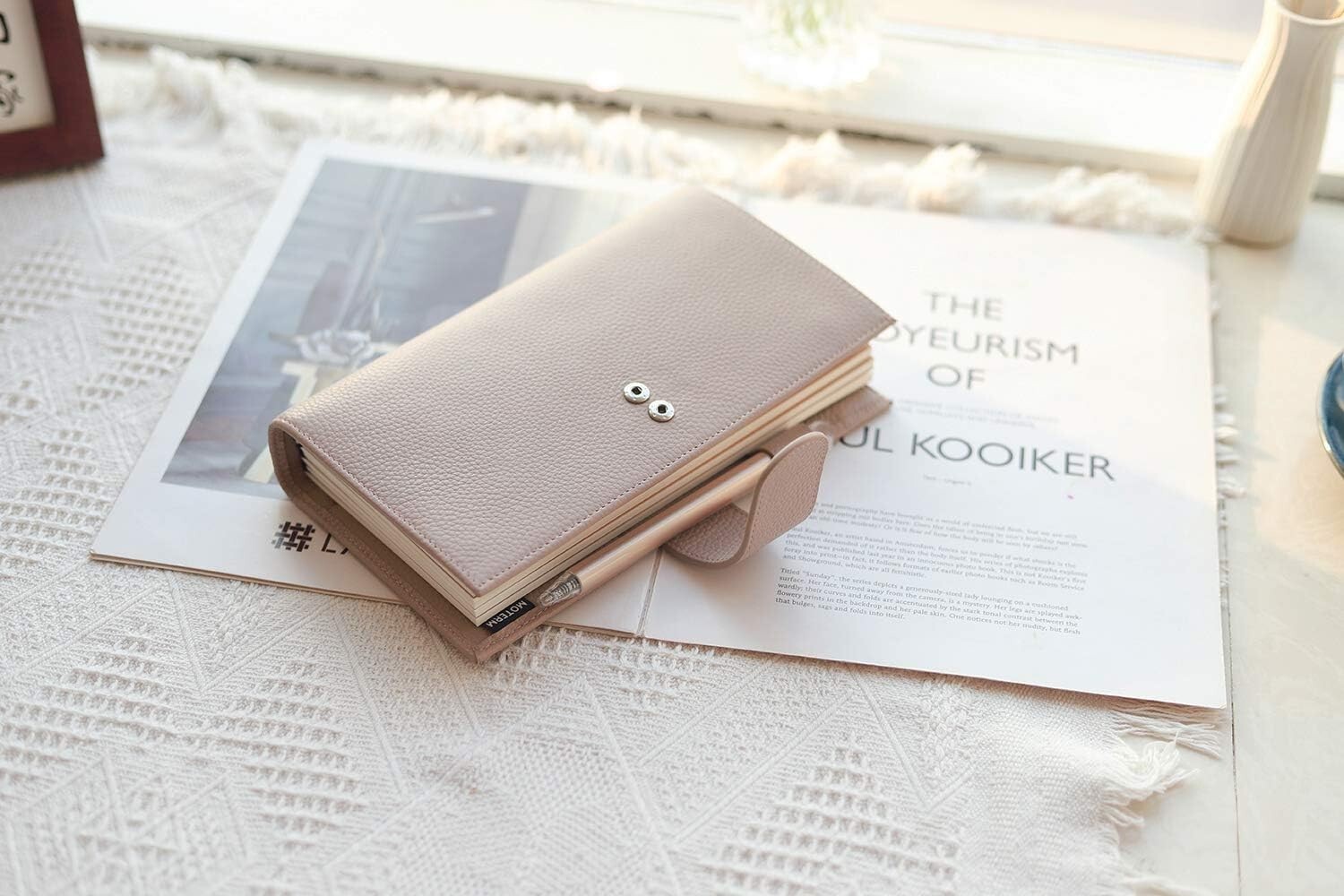 Companion Traveler’s Notebook Cover – Upgraded Design with Back Pocket Standa…