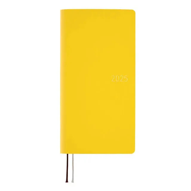 Hobonichi Techo 2025 Smooth Mustard/Vanilla Soda weeks PU Paper 136g JAPAN NEW