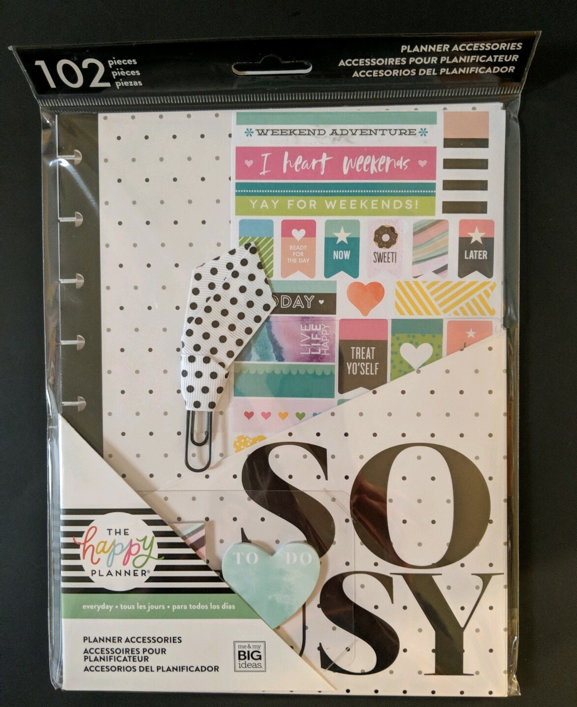 Me & My Big Ideas The Happy Planner So Busy 102 Pc Planner Accessories Kit New