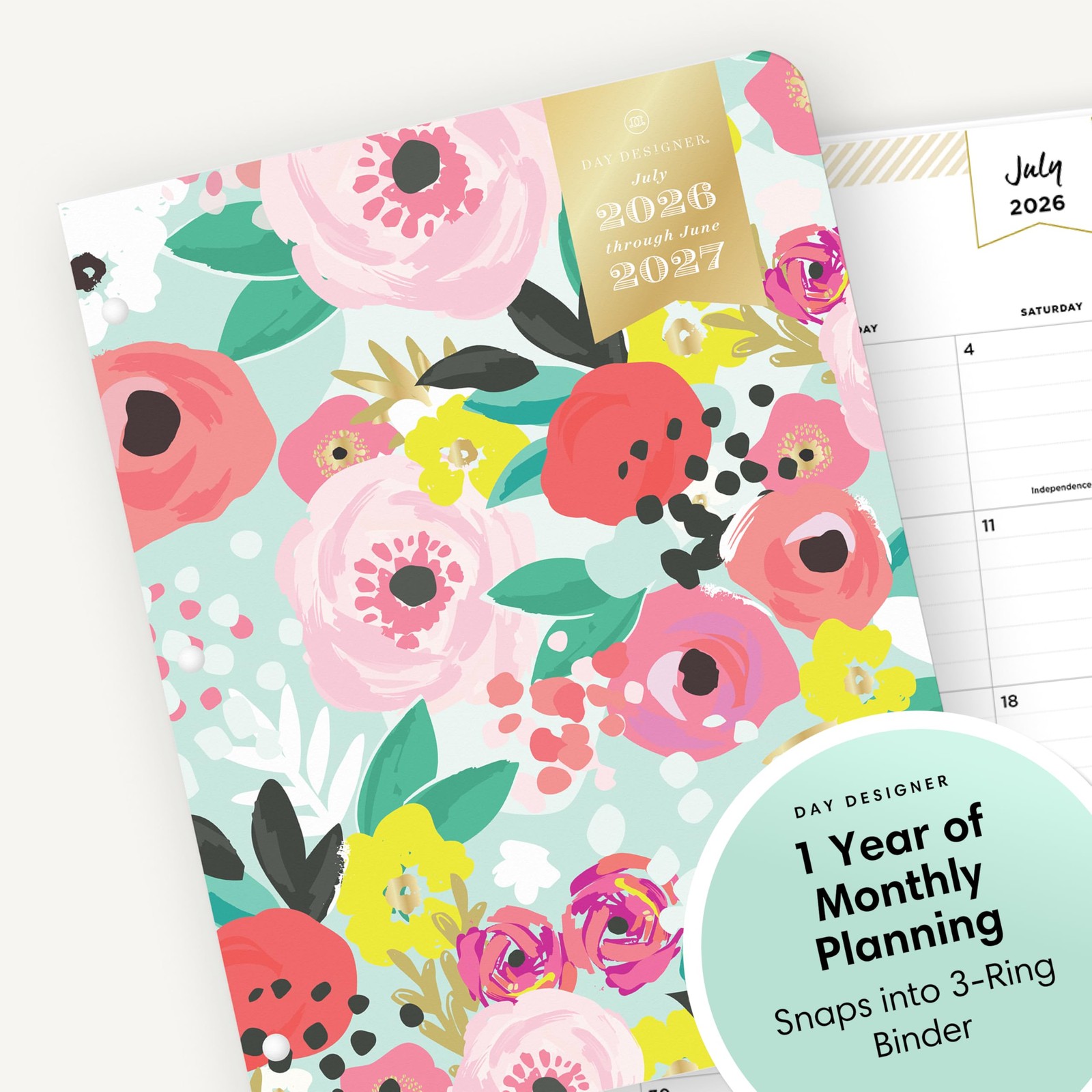 Blue Sky Day Designer 2026-2027 Monthly Academic Year Planner Calendar, July …