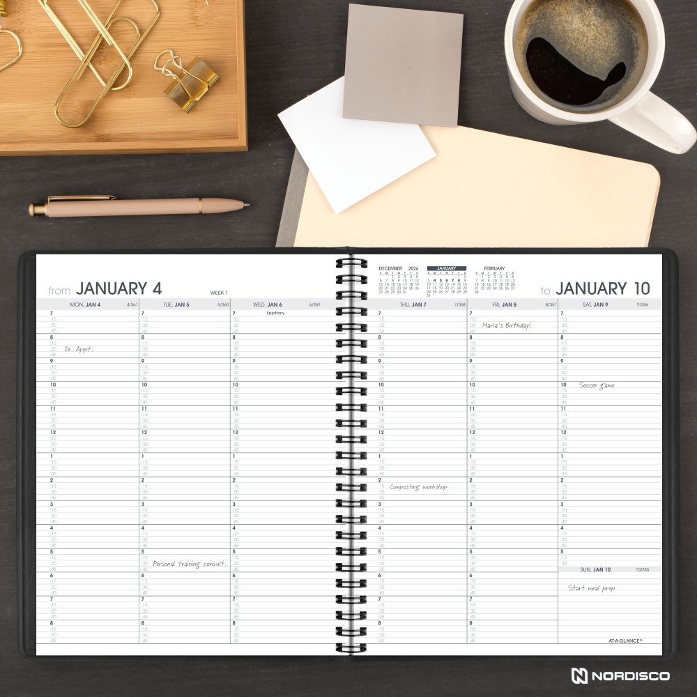 2026 At-A-Glance 70-951-05 Weekly Appointment Book, 7 x 8-3/4″