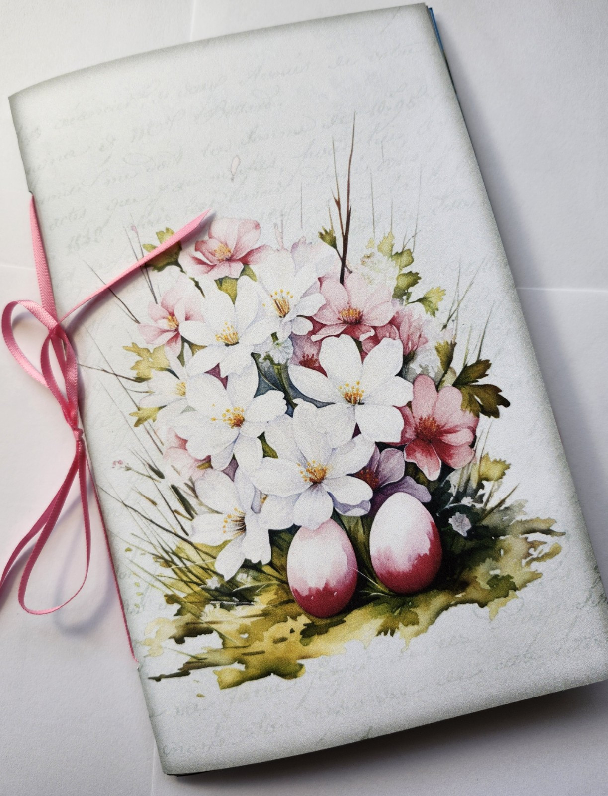 Junk Journal Blank Booklet “EASTER BLESSINGS” HANDMADE Easter Spring 5.5″x8.5