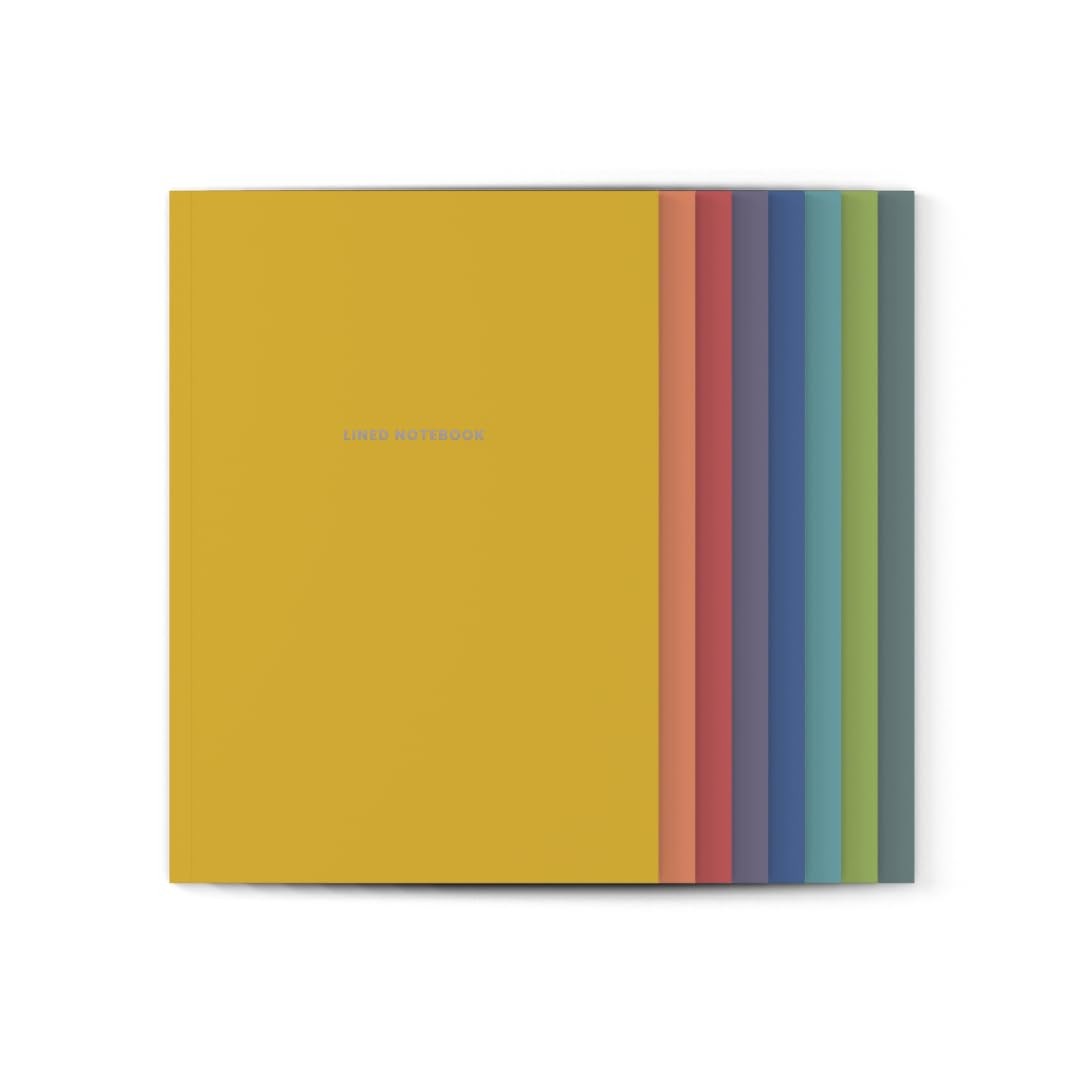 MäksēLife A5 Rainbow Notebook Set – 8 Dot-Grid Notebooks in Area of Life Colors