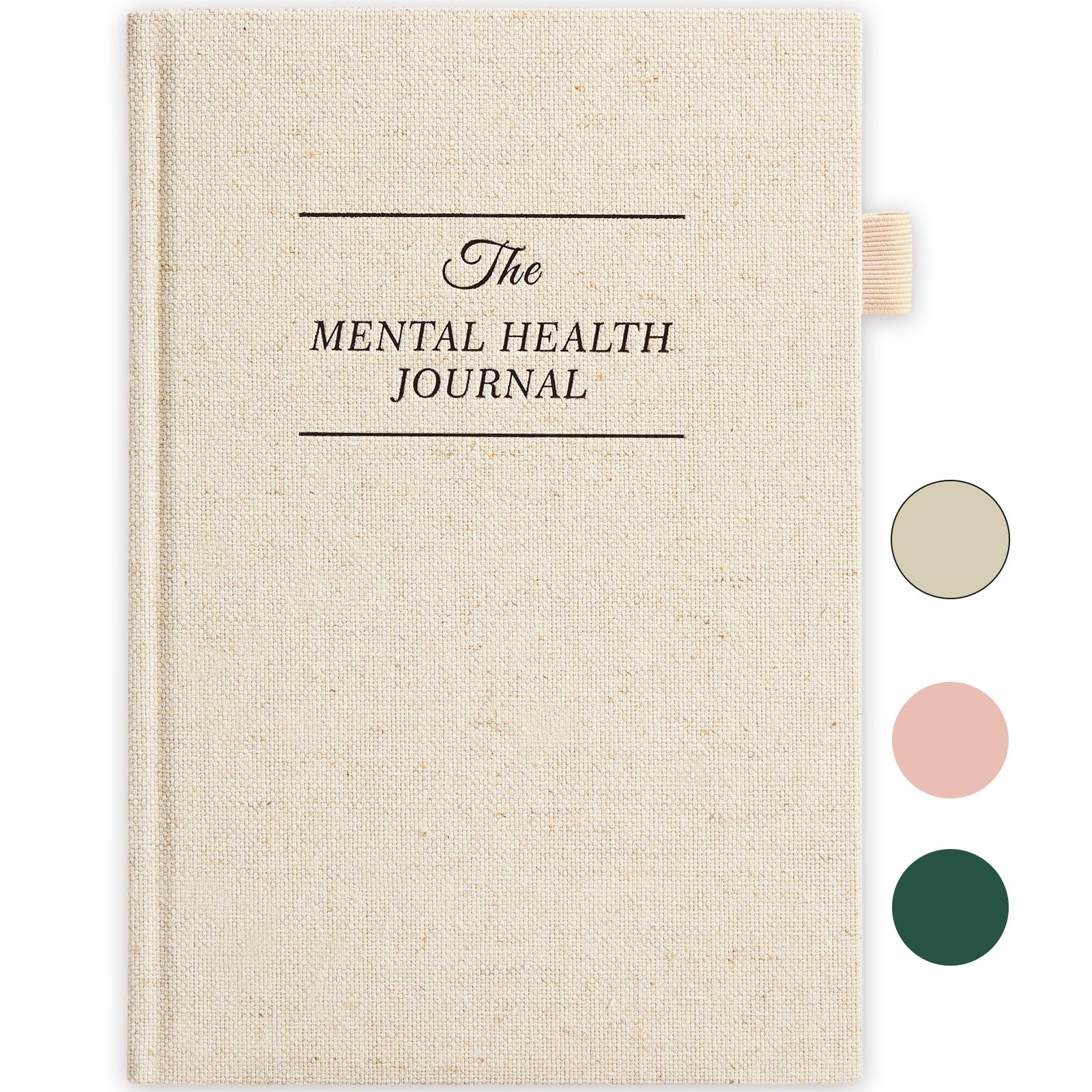 Mental Health Journal, Anxiety & Guided Journal for Women, 91 Days A5, Beige
