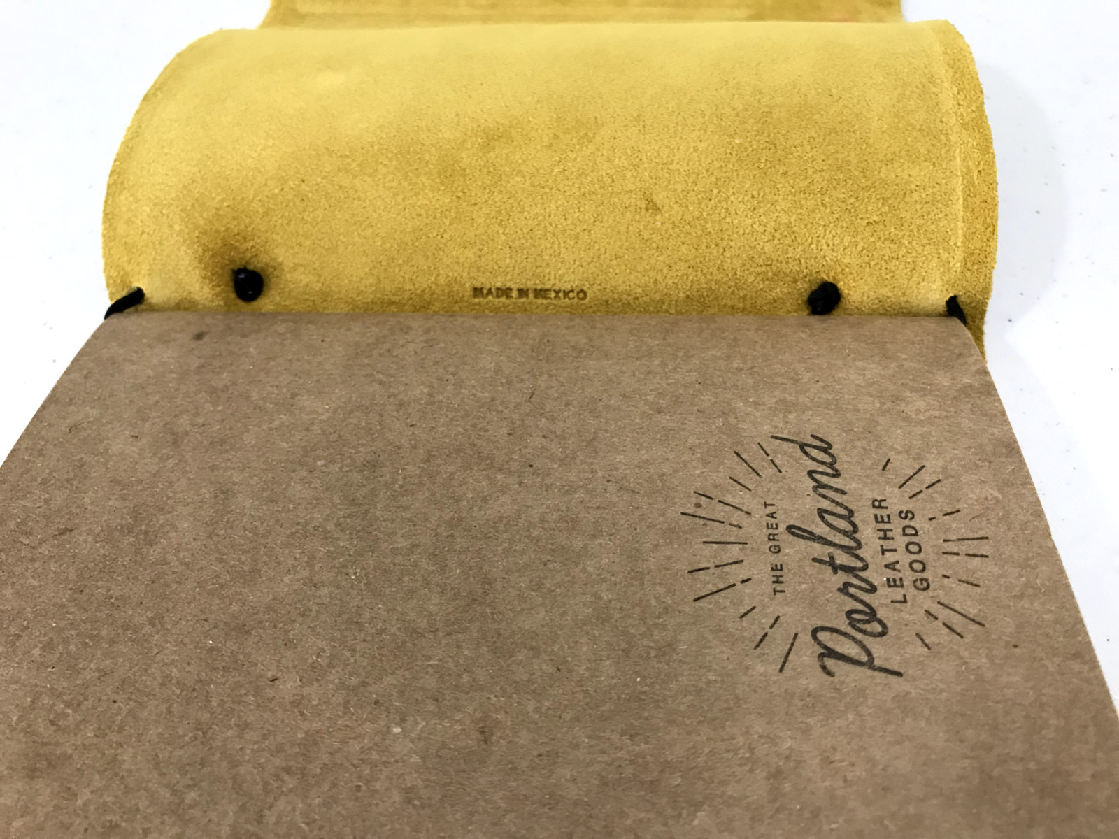 Portland Leather Goods Yellow Journal Notebook As Is READ