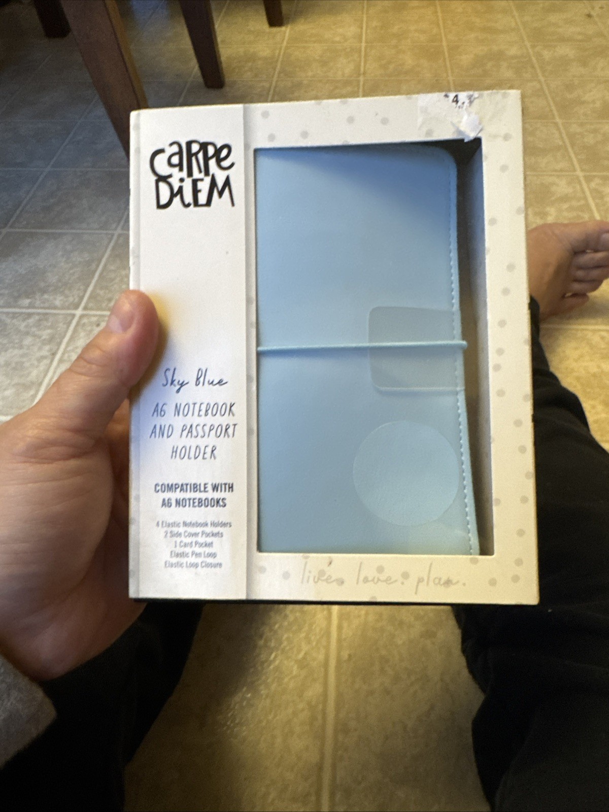 Carpe Diem Sky Blue Personal Planner New Open Box
