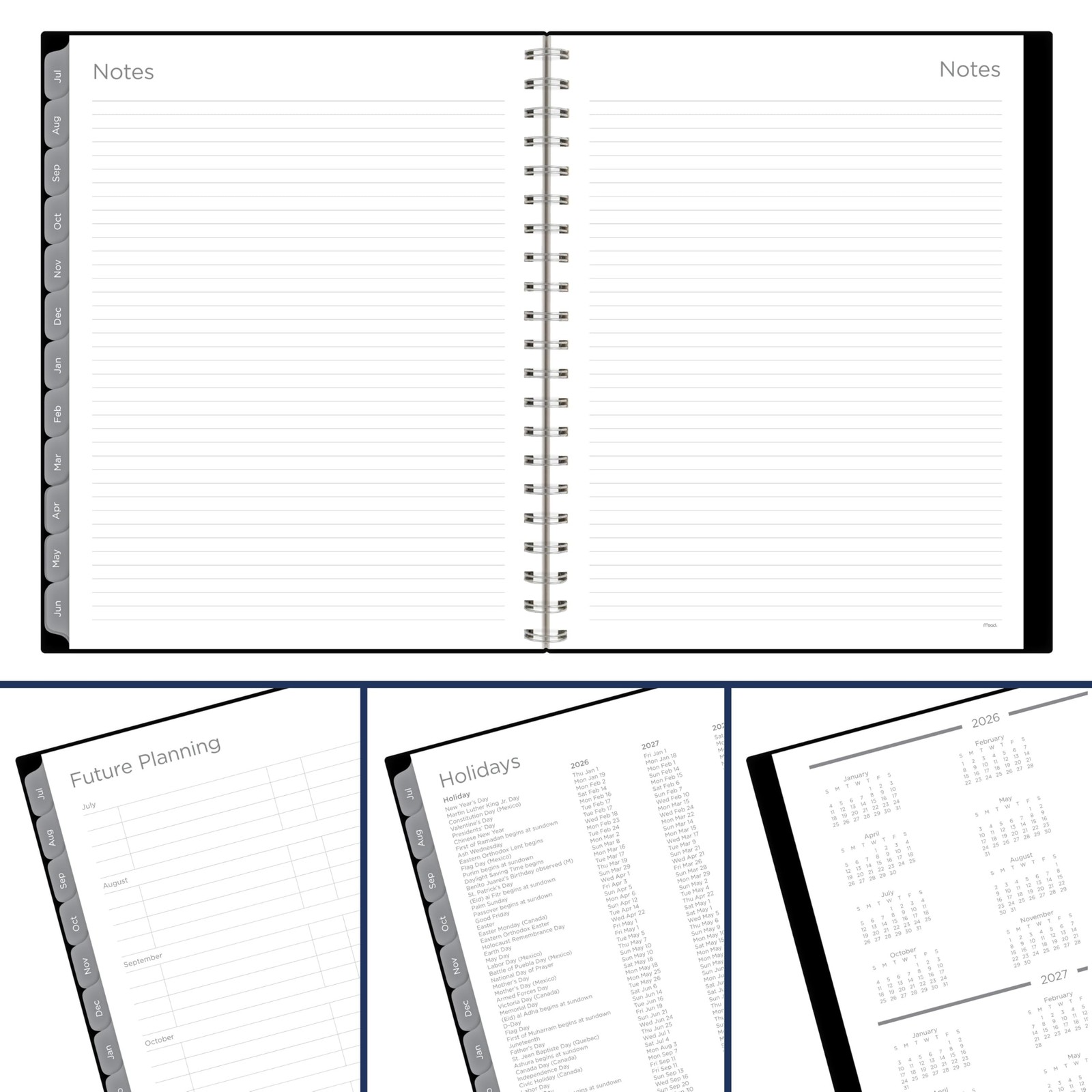 Planner 2026-2027 Weekly & Monthly Academic 15-Month April-June, 8-1/2″ x 11″…