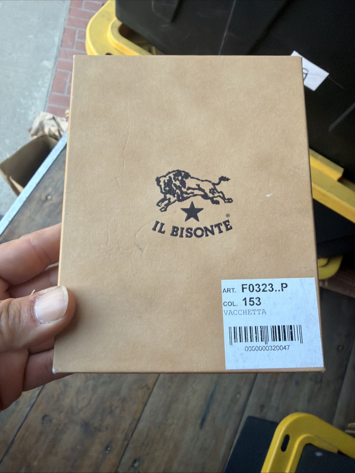 IL BISONTE Leather Planner/Organizer Binder w/ Zipper Pocket, Italy 🔥