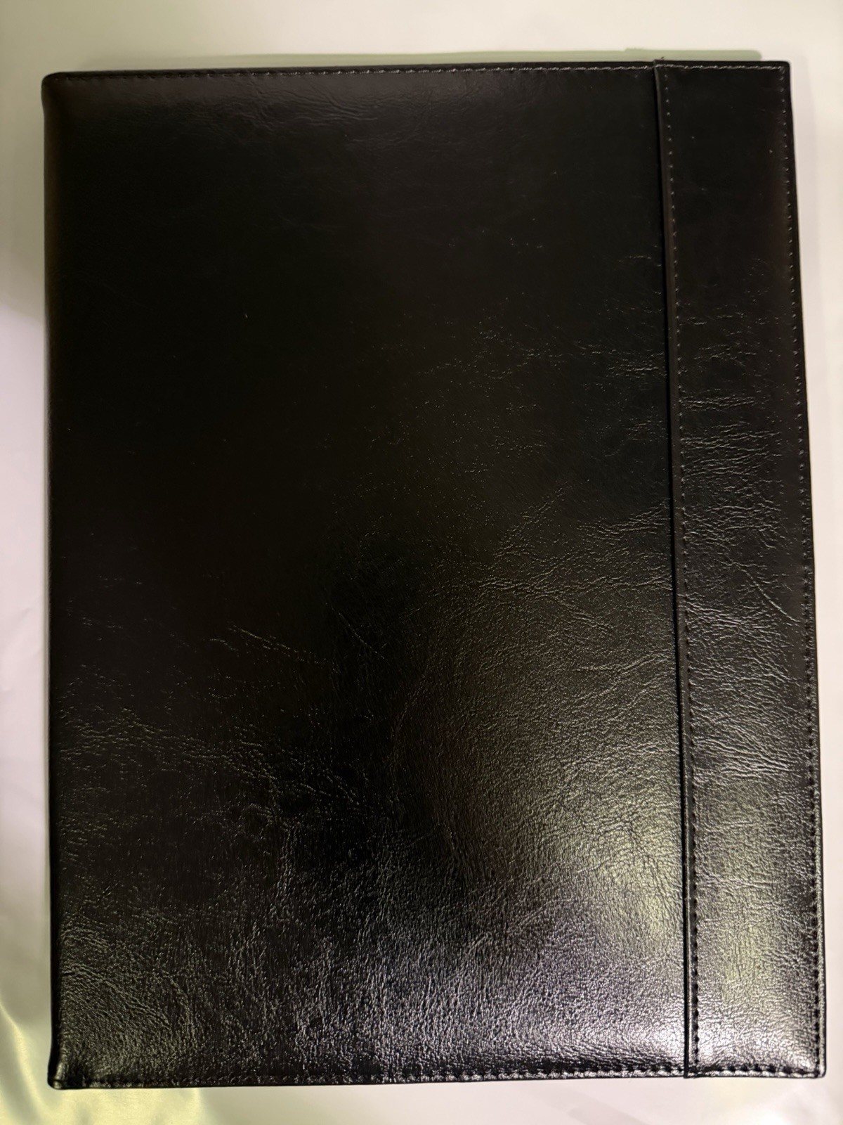 Deluxe Black Writers Padfolio Inside Pocket Organizer Notepad