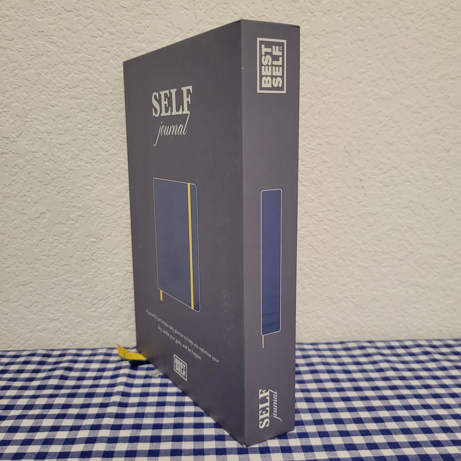 Best Self Self Journal Navy and Yellow Flagship Edition – OPEN BOX – CIB