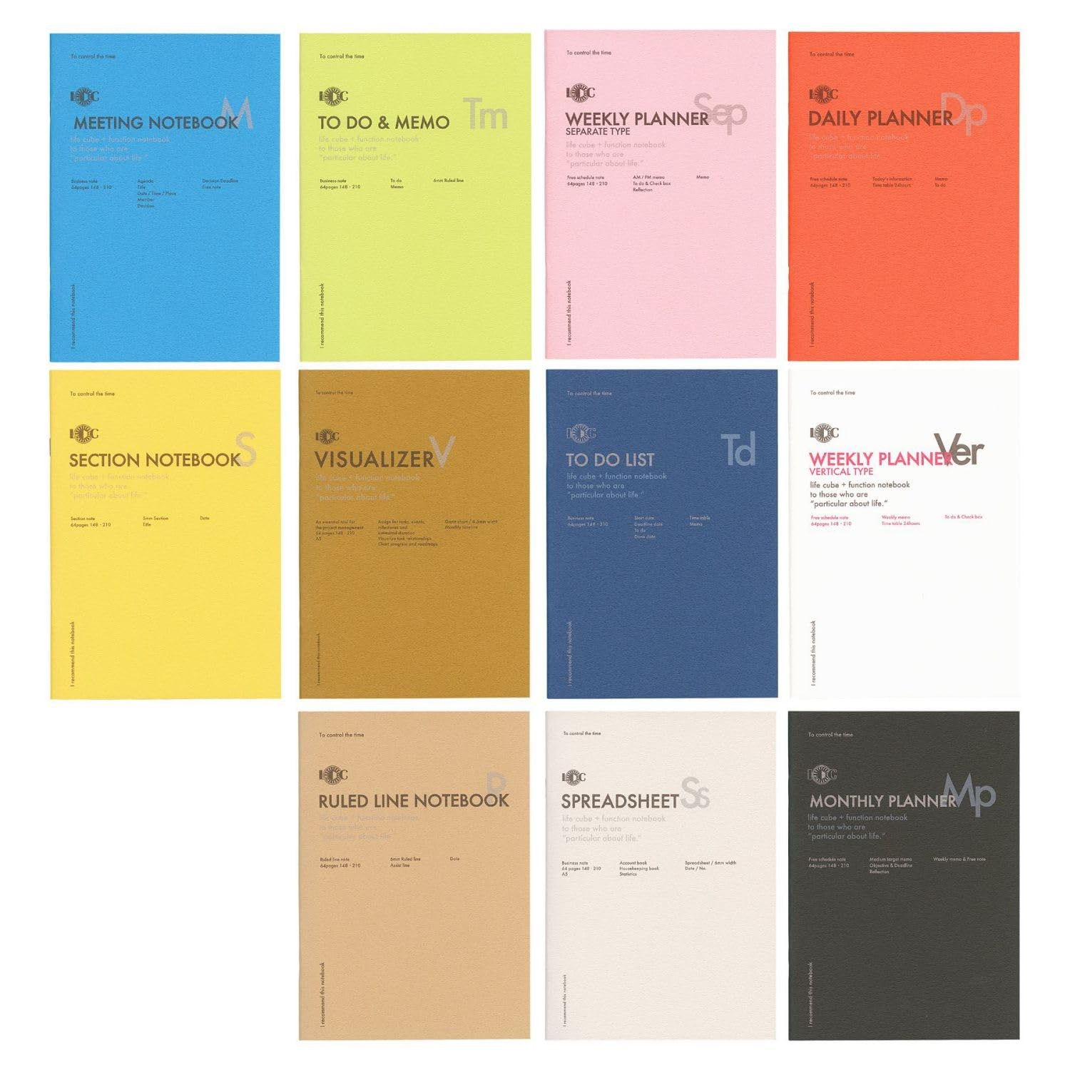 A5 Function Notebook SPREADSHEET United Bees LDNT- Luddite