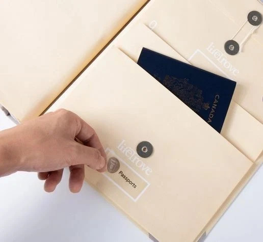 The Life Trove Document Organizer Binder for Important Documents – Yellow