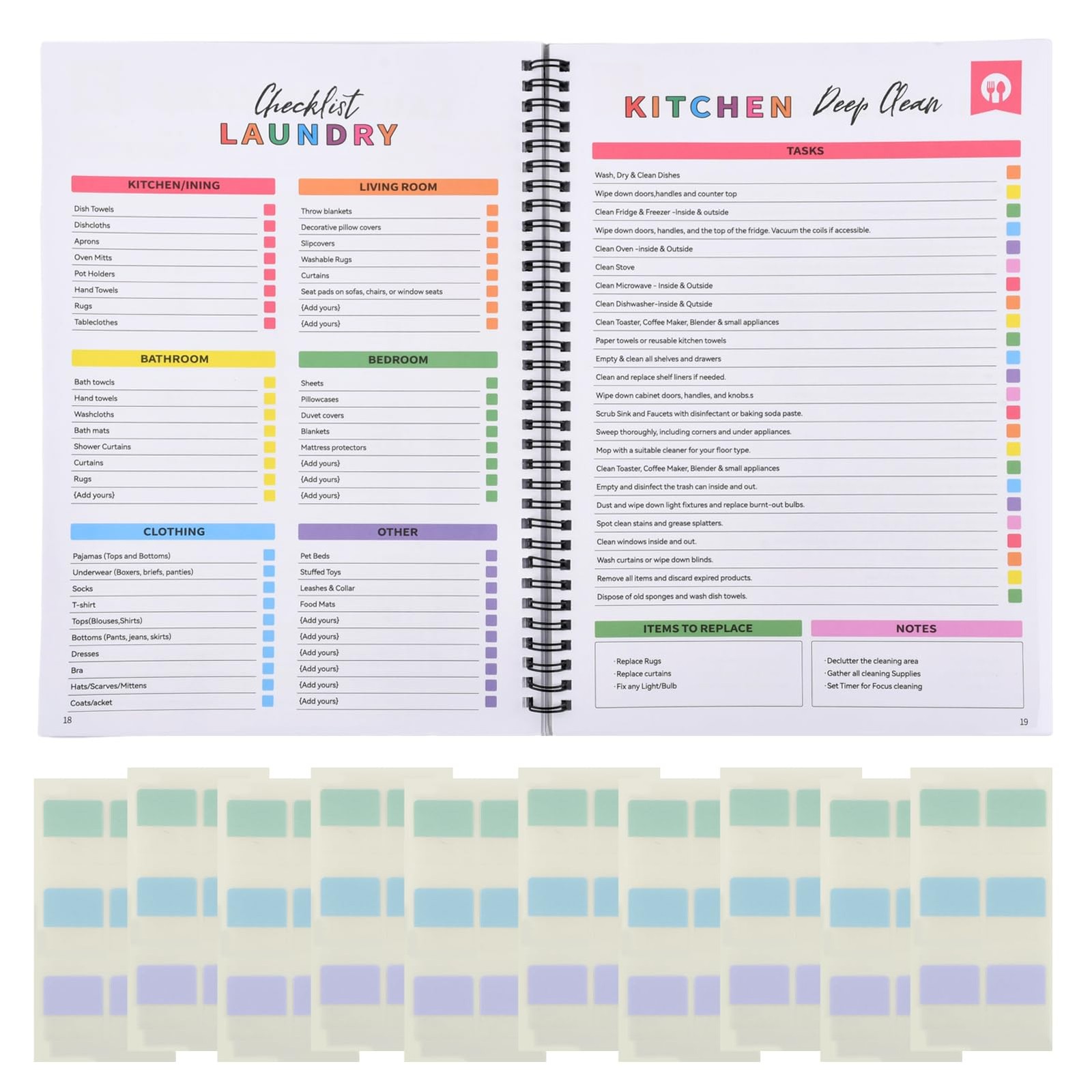 Adhd Cleaning Planner Daily Weekly Monthly Yearly Household Cleaning Planner