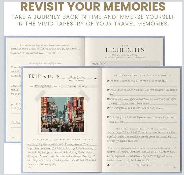 Inspired Ink Travel Journal for Women/Men Travel Bucket List Adventure Explore