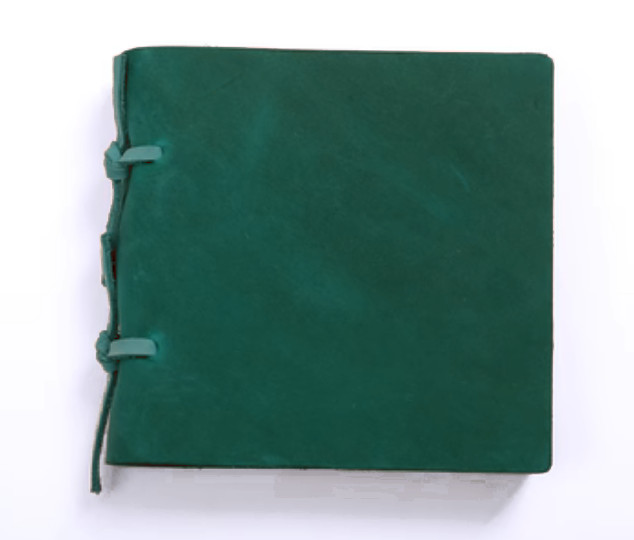 loose leaf Writing note Notebook sketchbook Diary Notepad leather green Q349