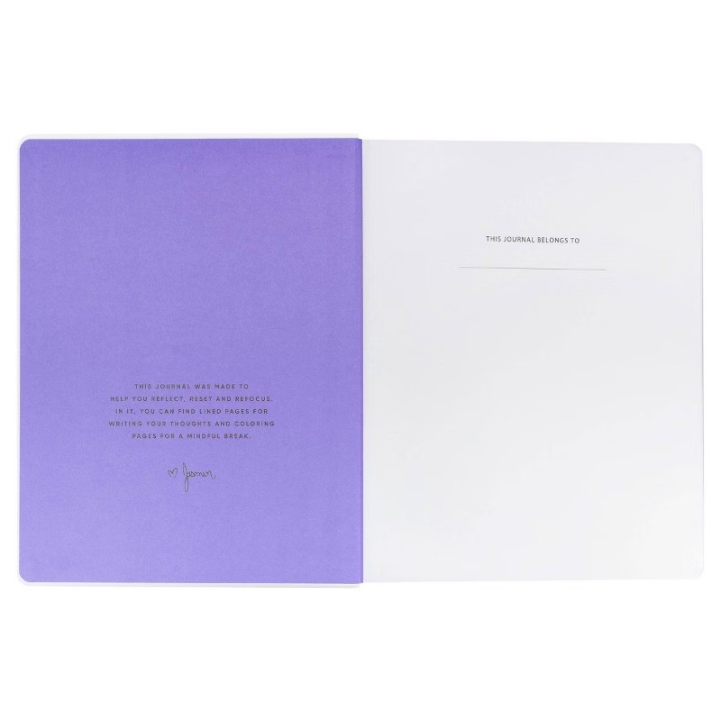 Be Rooted 8″x10″Mindfulness Journal with Hidden Coloring Pages Joy is All Around