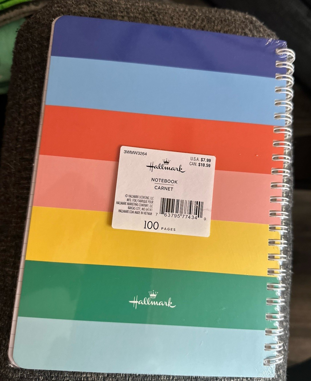 2 Pc Colorful Weekly Planner Calendar & Spiral Notes Notebook/Journal Set New
