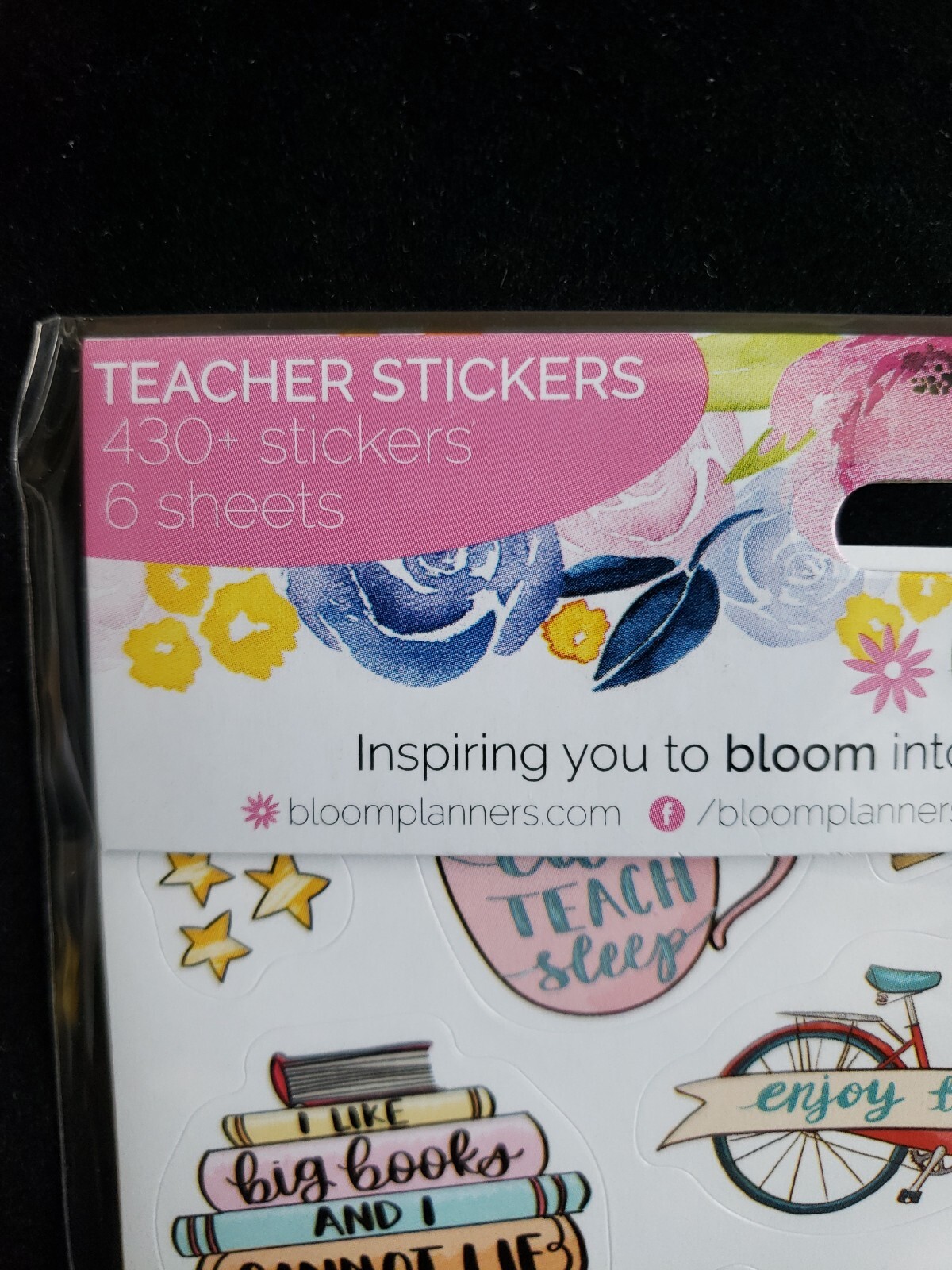 Bloom Daily Planner Teacher Sticker Pack 6 Sheets 430+ Stickers Weekly Monthly