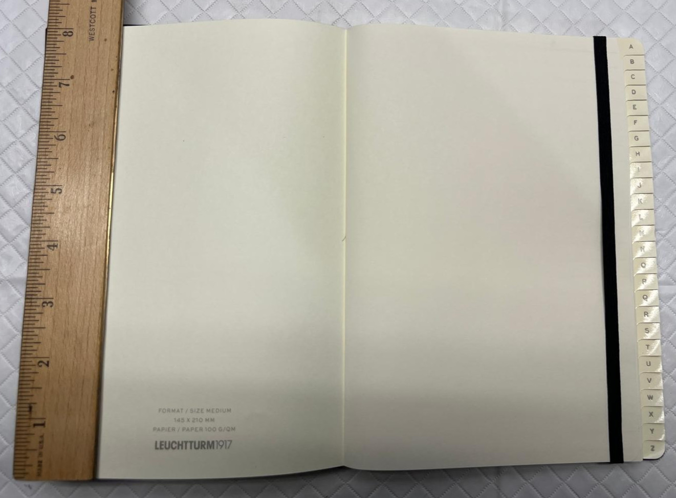 Leuchtturm1917 Address Book Medium A5 Hardcover Black