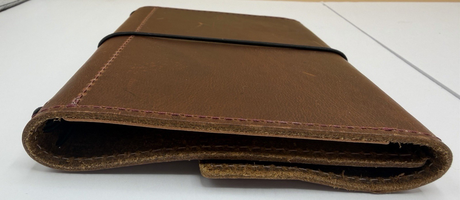 Sojourner Pocket Plus Traveler’s Notebook Brown Leather 4 Elastic Folio TN