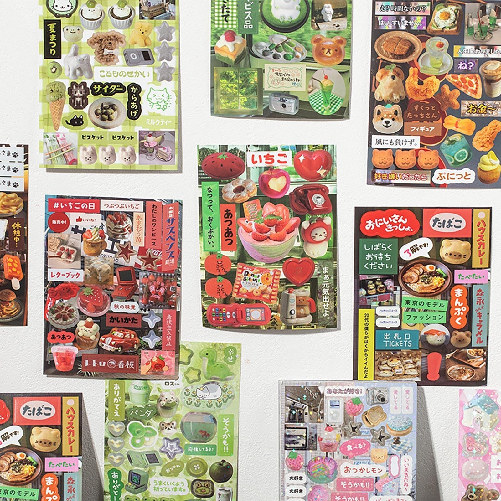 Japanese Sticker Book,45 Sheets Heisei Retro Romantic Memory Series Comic Man…