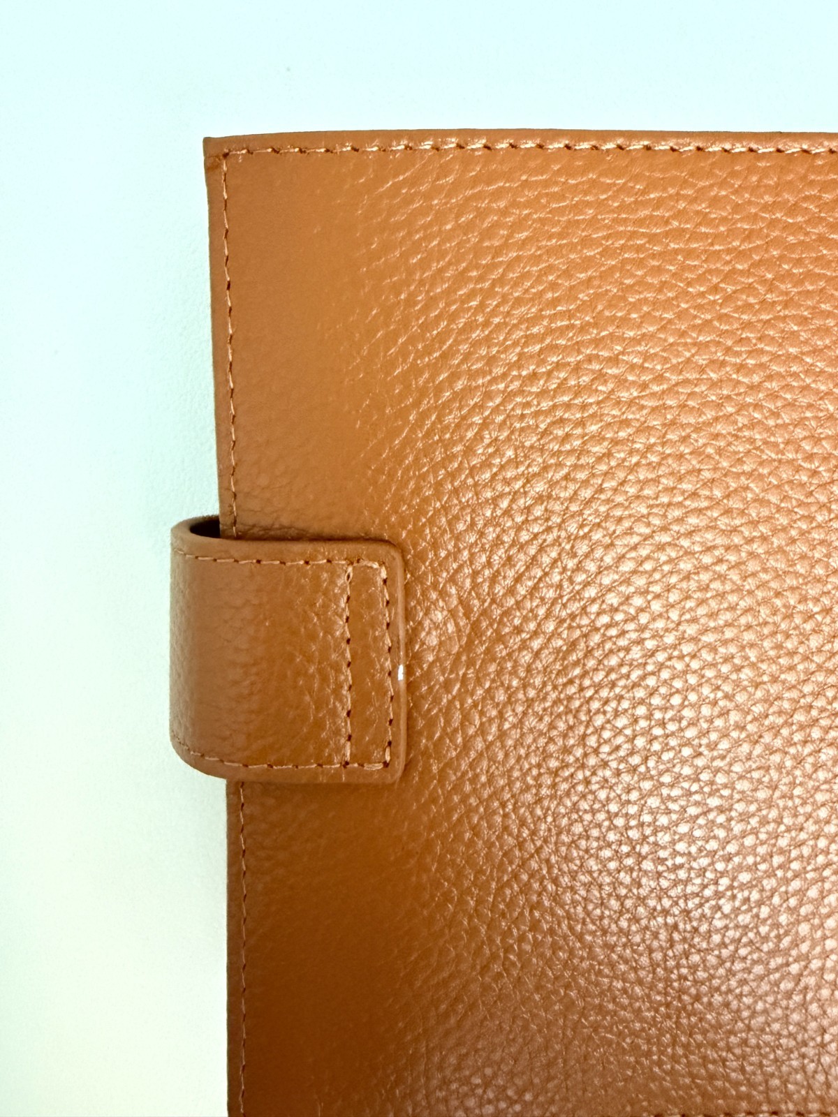 Moterm Pocket Luxe Mustard Yellow Pebbled Leather Planner Organizer Binder 30mm