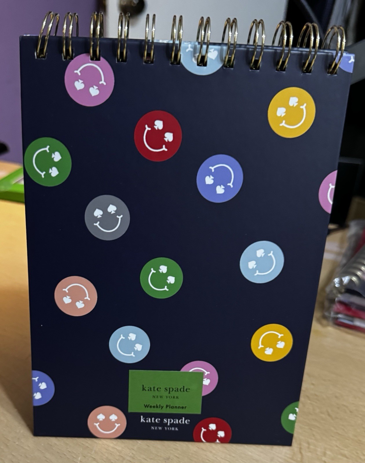 Kate Spade Smiley Face Weekly Planner, New