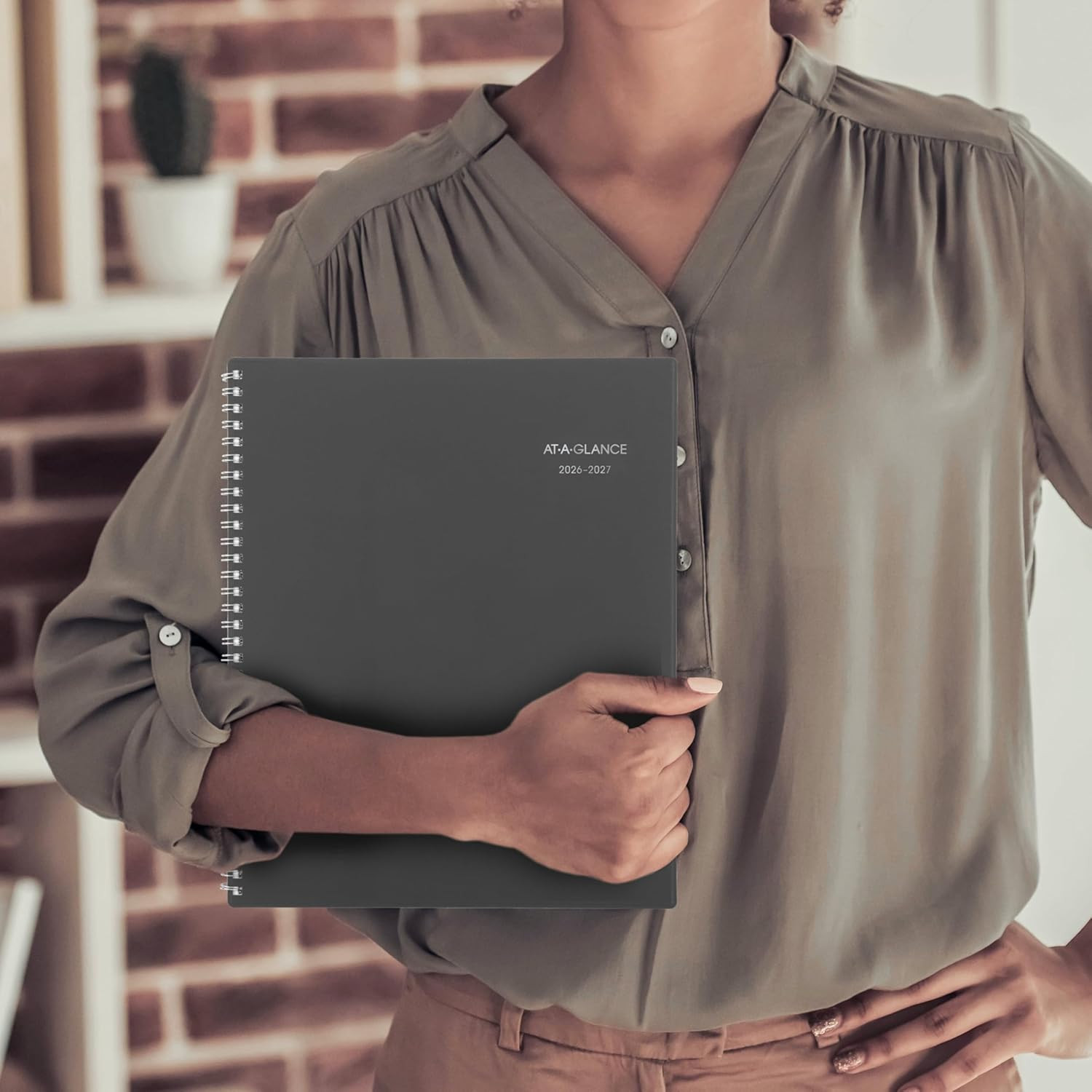 2026-2027 Academic Planner, Weekly & Monthly, 8.5″ x 11″, Charcoal