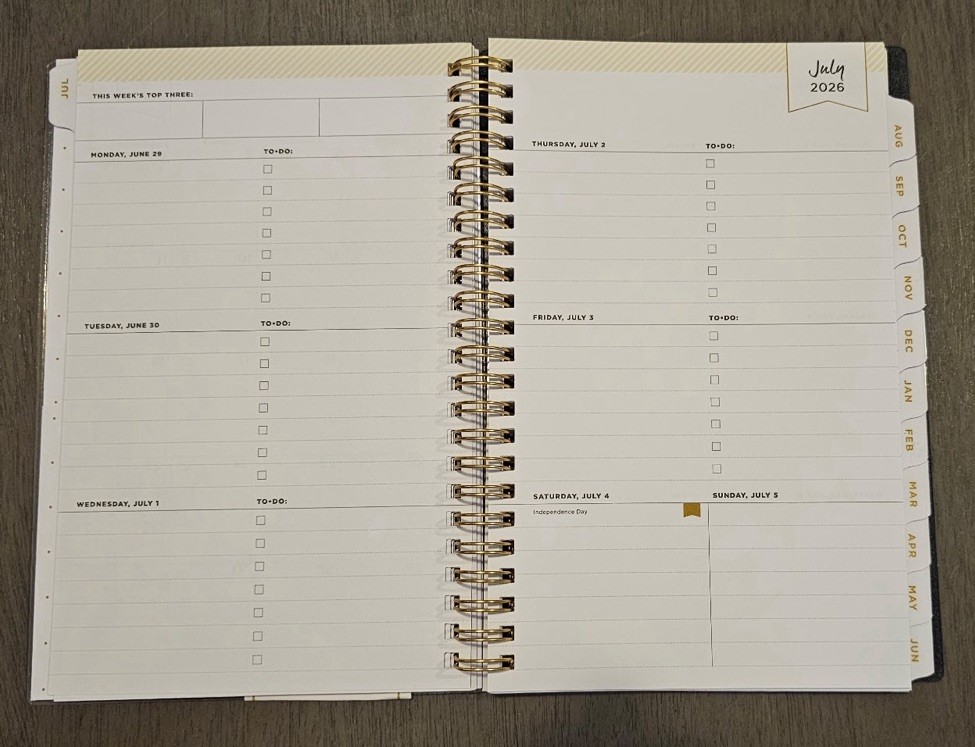 2026-2027 Blue Sky Day Designer Ophelia Academic W&M Planner (5″ x 8″)